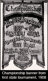 March Madness First Championship Banner 1908